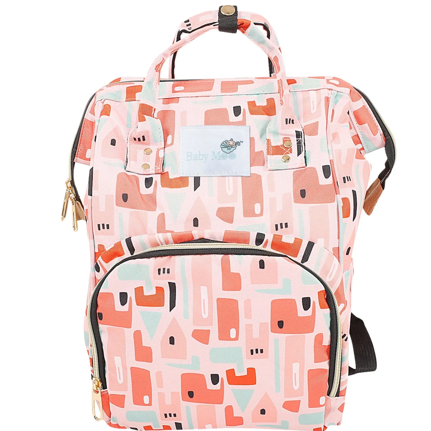 Abstract Peach Diaper Bag