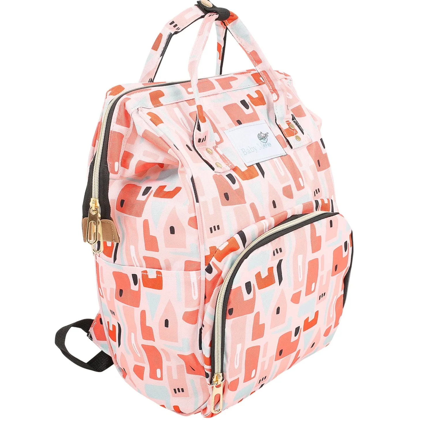 Abstract Peach Diaper Bag
