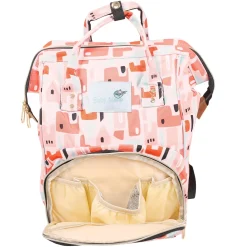 Abstract Peach Diaper Bag