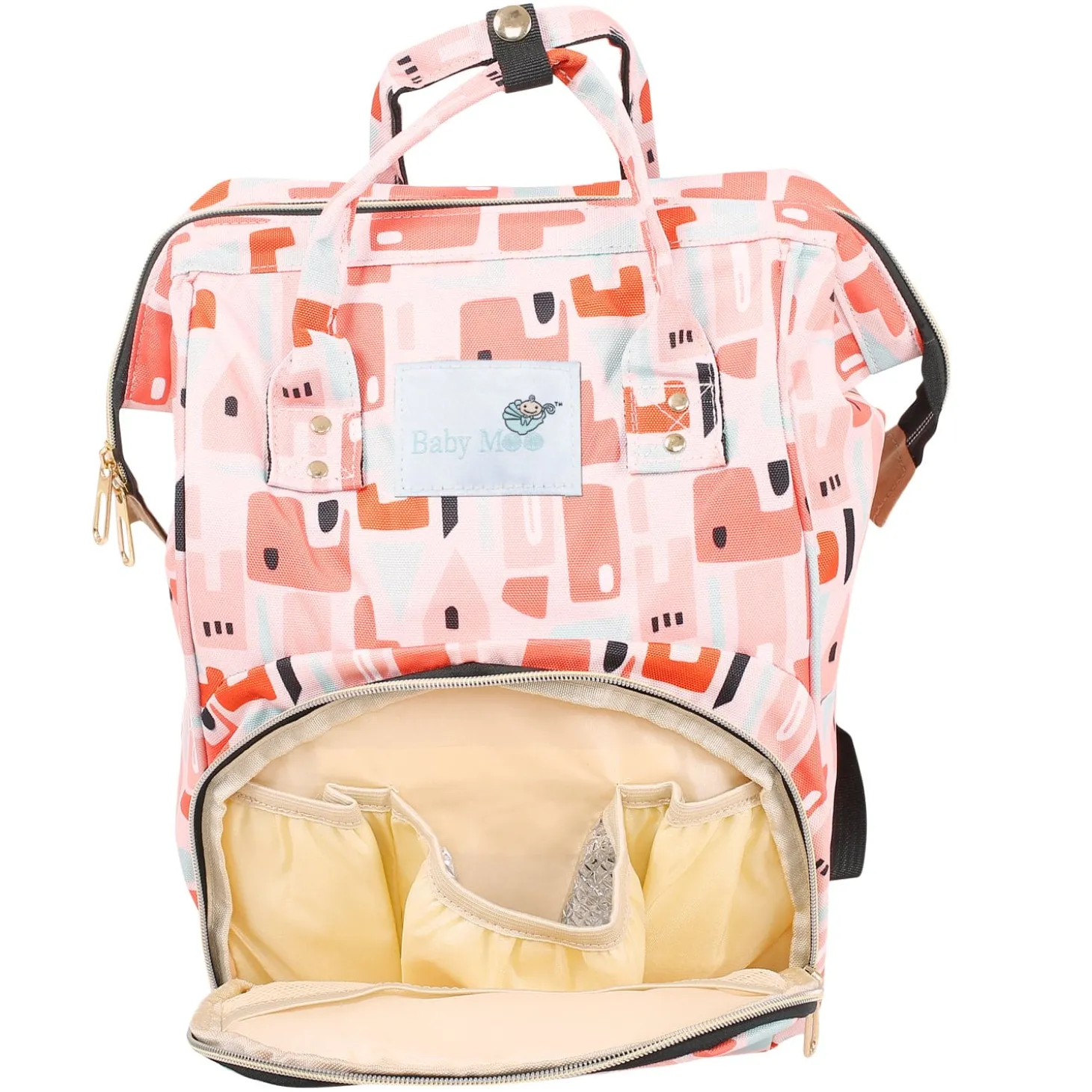 Abstract Peach Diaper Bag