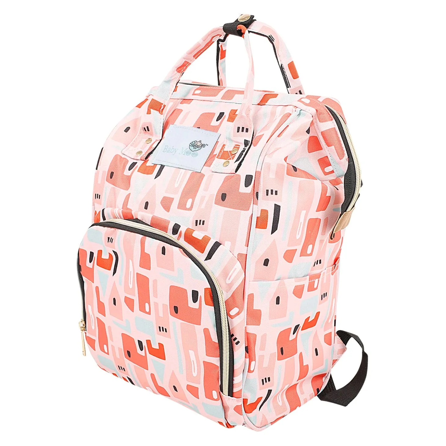 Abstract Peach Diaper Bag