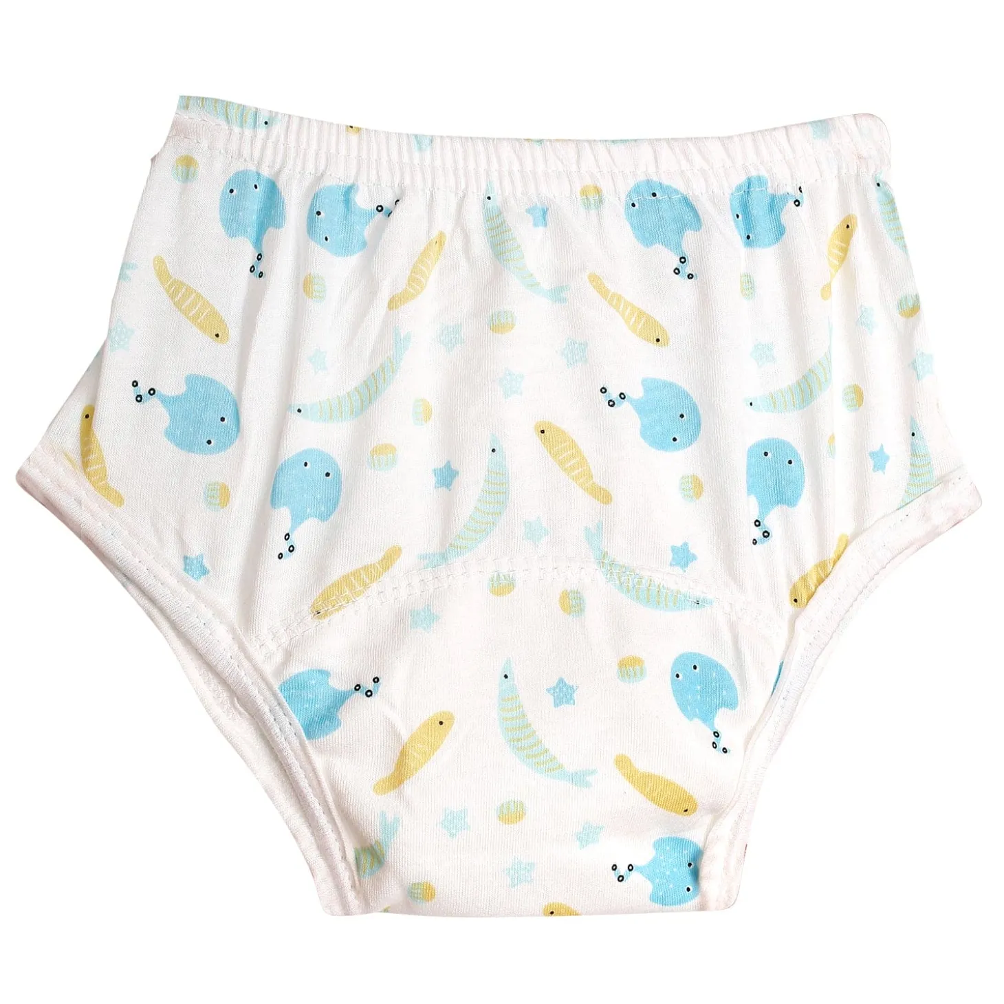 Adjustable & Washable Cloth Diaper Panty 2 Pk Dinosaurs And Fish Multicolour