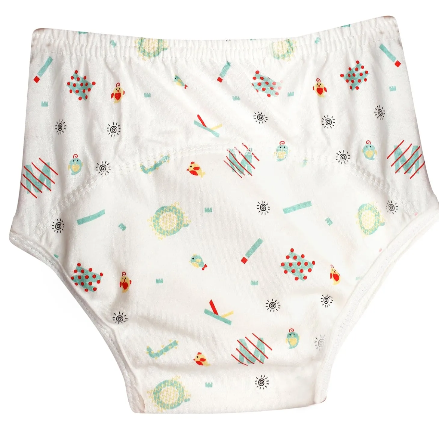 Adjustable & Washable Cloth Diaper Panty 2 Pk Abstract Multicolour
