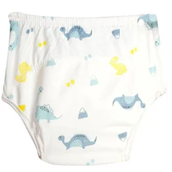Adjustable & Washable Cloth Diaper Panty 2 Pk Dinosaurs And Fish Multicolour