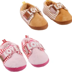 All About Love Brown And Pink 2 Pk Booties