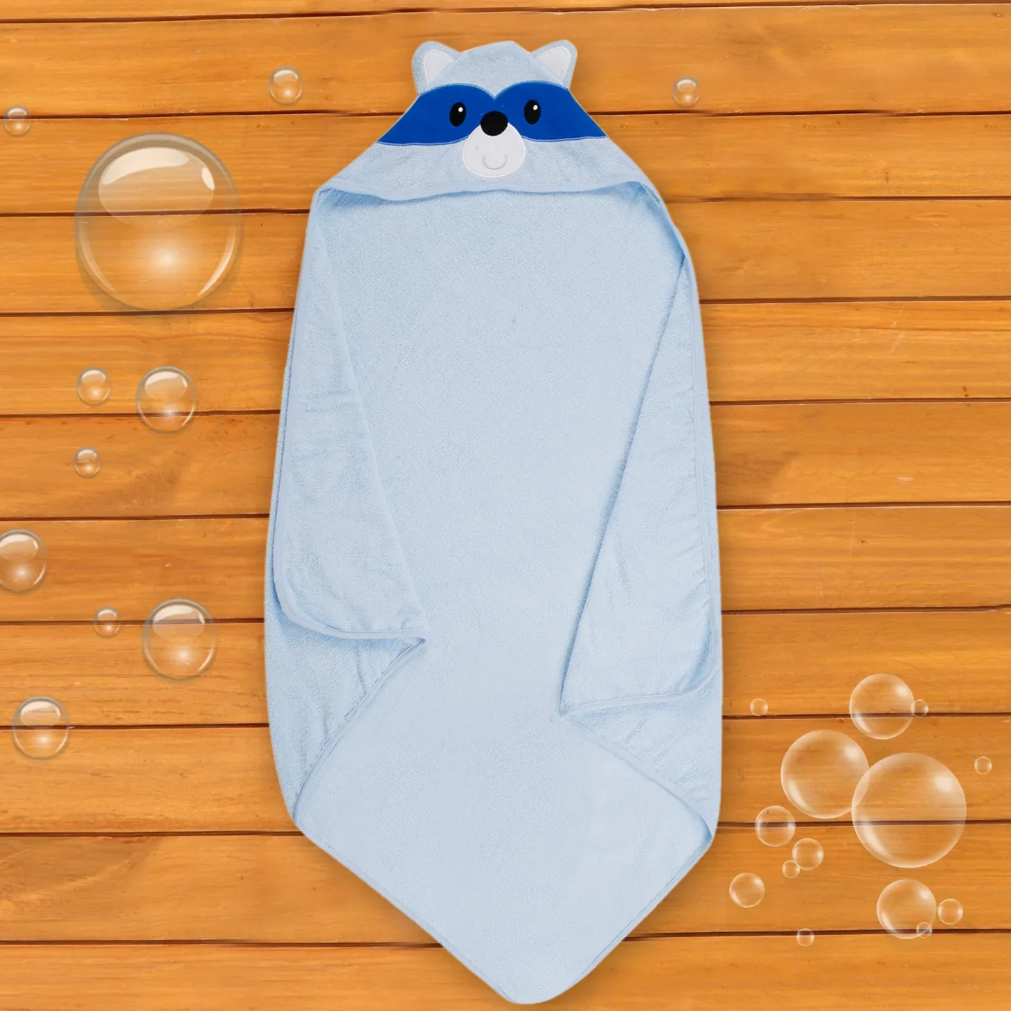 Animal Blue Hooded Towel