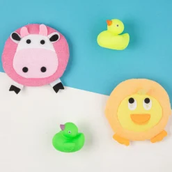 Animal Multicolour 2 Pk Bath Sponge