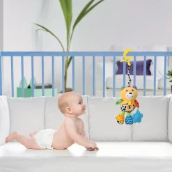 Animal Yellow Hanging Pulling Toy With Teether