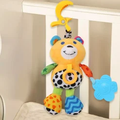 Animal Yellow Hanging Pulling Toy With Teether