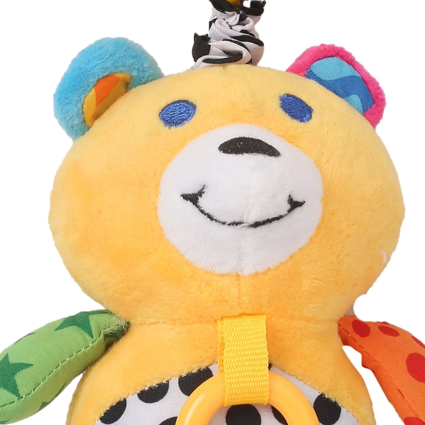 Animal Yellow Hanging Pulling Toy With Teether