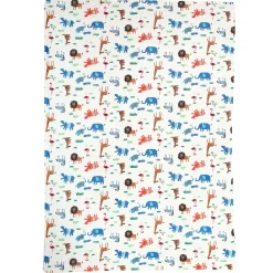 Animals And Grass Blue Blanket
