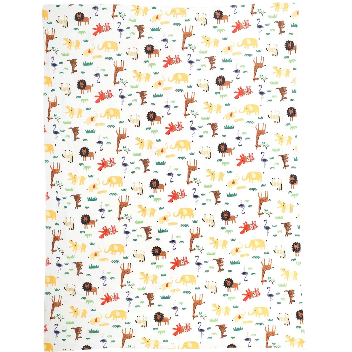 Animals And Grass Cream Blanket