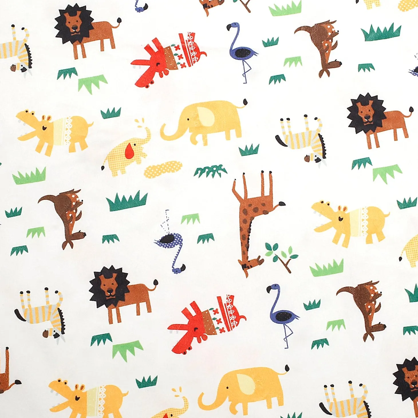 Animals And Grass Cream Blanket