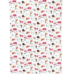 Animals And Grass White Blanket