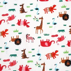 Animals And Grass White Blanket