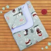 Arctic Animals Mint Green Double Sided Fur Blanket