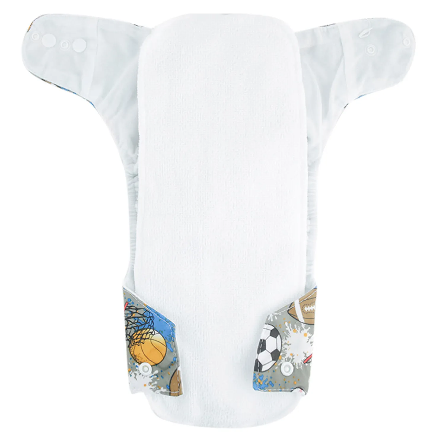 Athlete Grey Adjustable & Washable Diaper