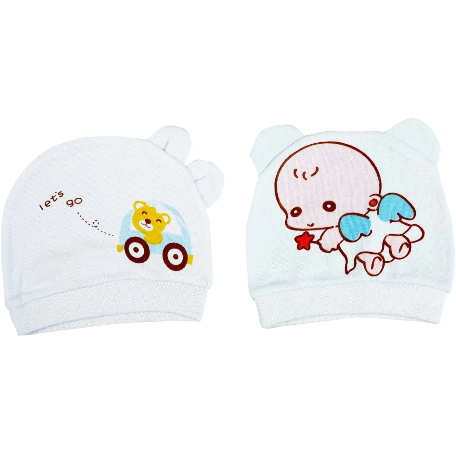 Baby Angel Blue 2 Pk Caps