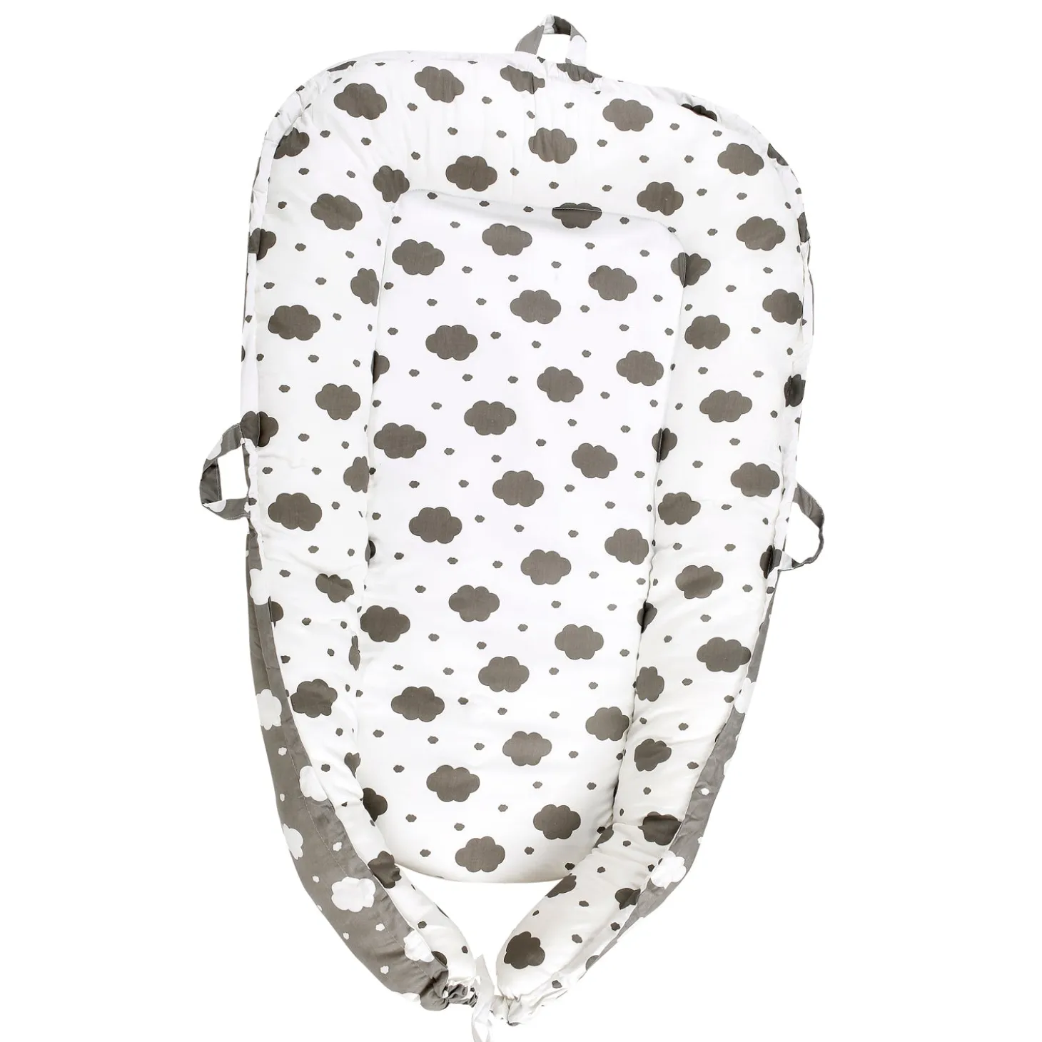 Baby Bed Cum Carry Nest Sleeping On A Cloud Grey