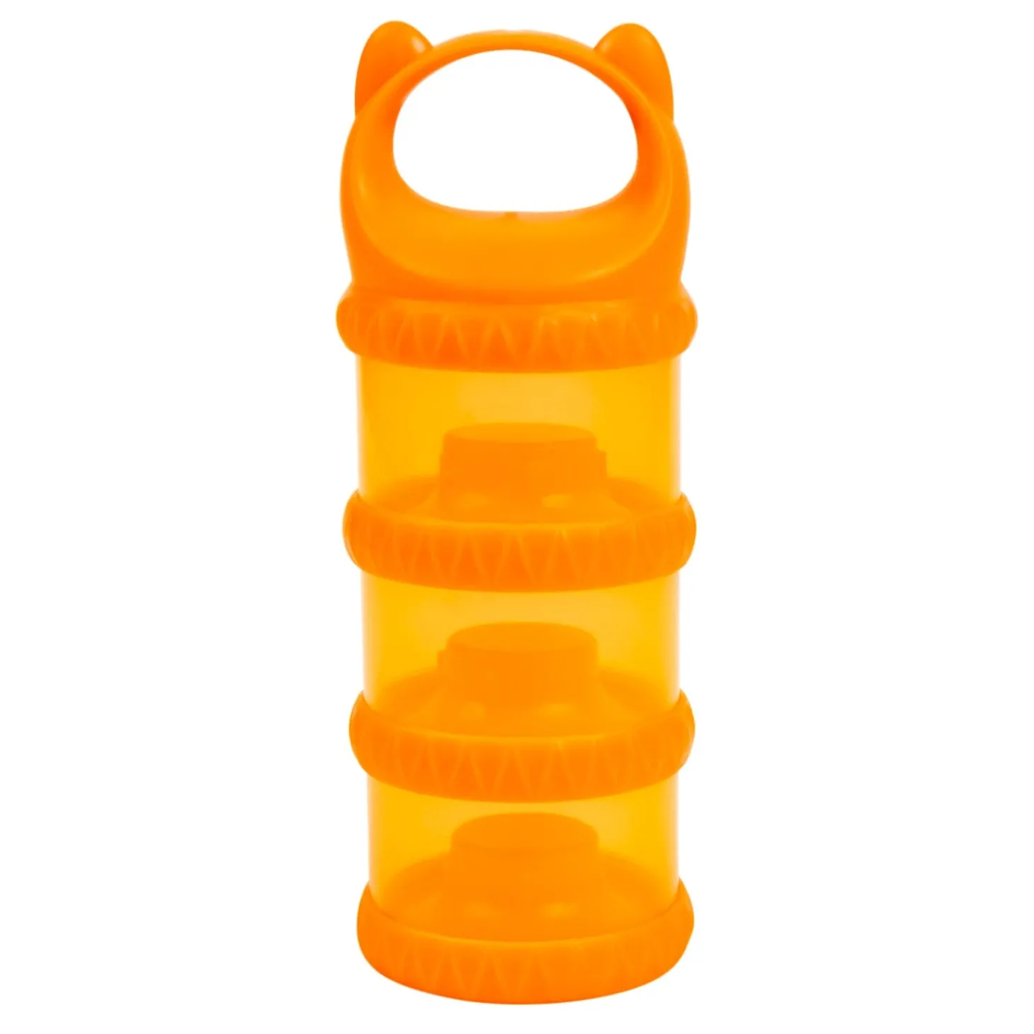 Baby Moo 3 Layer Portable BPA Free Milk Powder Container - Orange