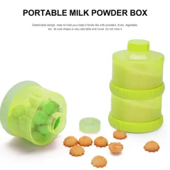 Baby Moo 3 Layer Portable BPA Free Milk Powder Container - Green