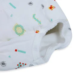 Baby Moo Abstract Letters Reusable Cloth Training Diaper Panty - Multicolour