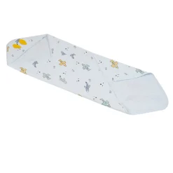 Baby Moo Aeroplane Soft Warm Hooded Wrapper - White