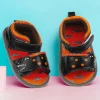 Baby Moo Alligator Velcro Straps Anti-Skid Open Toe Sandals - Green, Orange