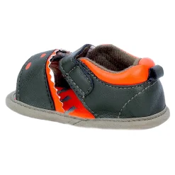 Baby Moo Alligator Velcro Straps Anti-Skid Open Toe Sandals - Green, Orange