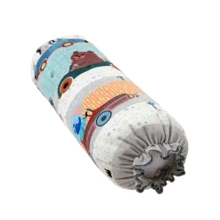 Baby Moo Animal Safari 2 Pcs Velvet Large Bolster Set - Yellow