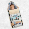 Baby Moo Bear in Car Premium Carry Nest Velvet With Hosiery Lining Sleeping Bag - Yellow