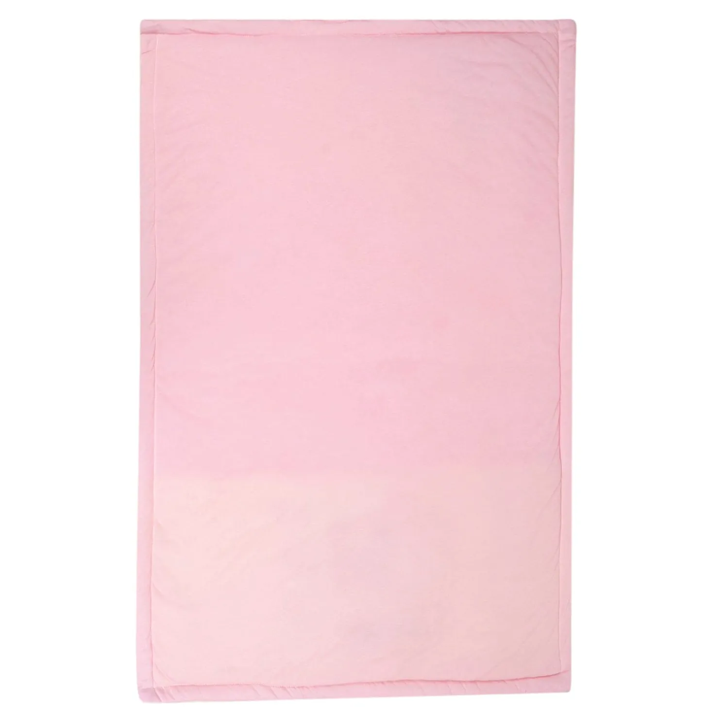 Baby Moo Bear in Pram Plush Cotton All Season Nursery Blanket - Pink