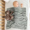 Baby Moo Bear Snuggle Buddy Soft Rattle and Plush Blanket Gift Toy Blanket - Brown
