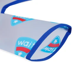 Baby Moo Beep Beep Car Long Sleeves Waterproof Wear Me Bib - Blue