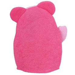 Baby Moo Blushing Elephant Bath Time Fun Hand Puppet Loofah Bath Glove - Pink
