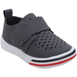 Baby Moo Breathable Velcro Strap Anti-Skid Chu Chu Sound Sneakers - Grey