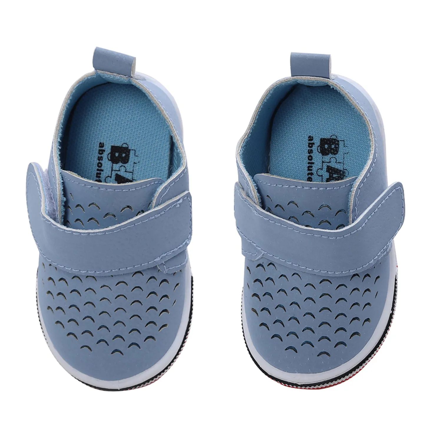 Baby Moo Breathable Velcro Strap Anti-Skid Chu Chu Sound Sneakers - Blue