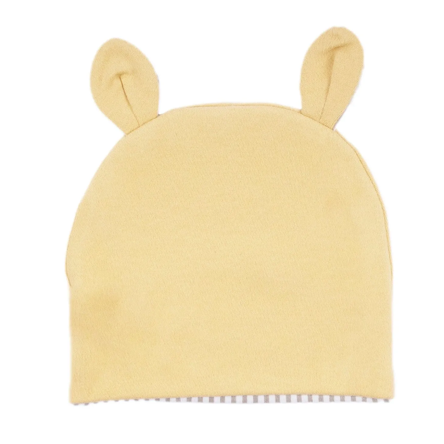 Baby Moo Busy Bee All Season Stretchable Hosiery Warm 3D Beanie Cap - Mustard