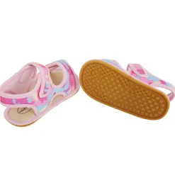 Baby Moo Camouflage Print Pink Open Toe Sandals