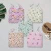 Baby Moo Candy Crush Round Neck Sleeveless Tie Knot Cotton Jhablas 5 Pcs - Pink, Multicolour