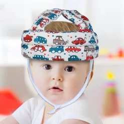 Baby Moo Car & Truck Head Protection Adjustable Cushioned Safety Helmet - Cream