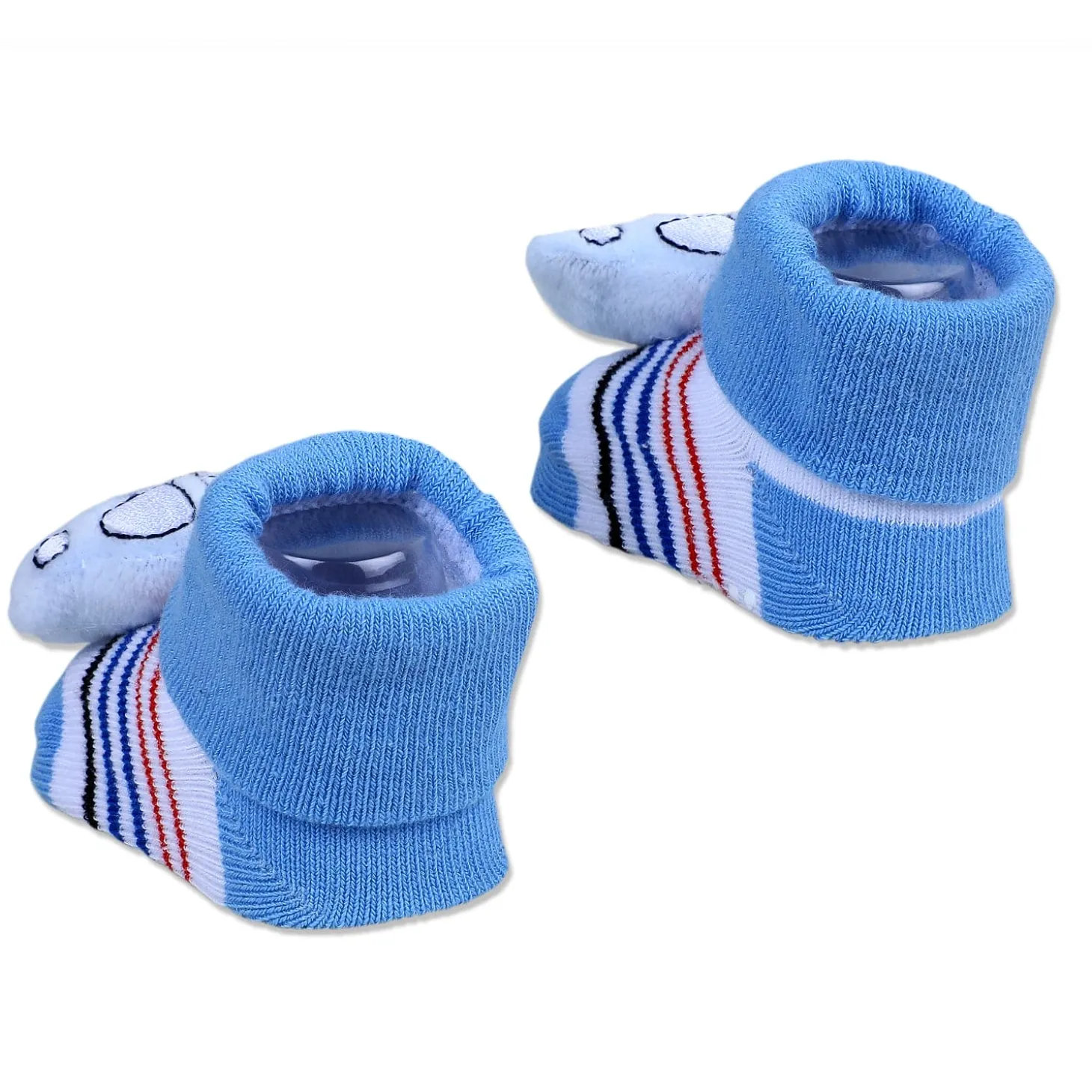 Baby Moo Car Cotton Anti-Skid 3D Socks - Blue