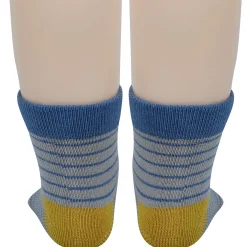 Baby Moo Car Printed Soft Socks Pack of 5 - Blue, Grey