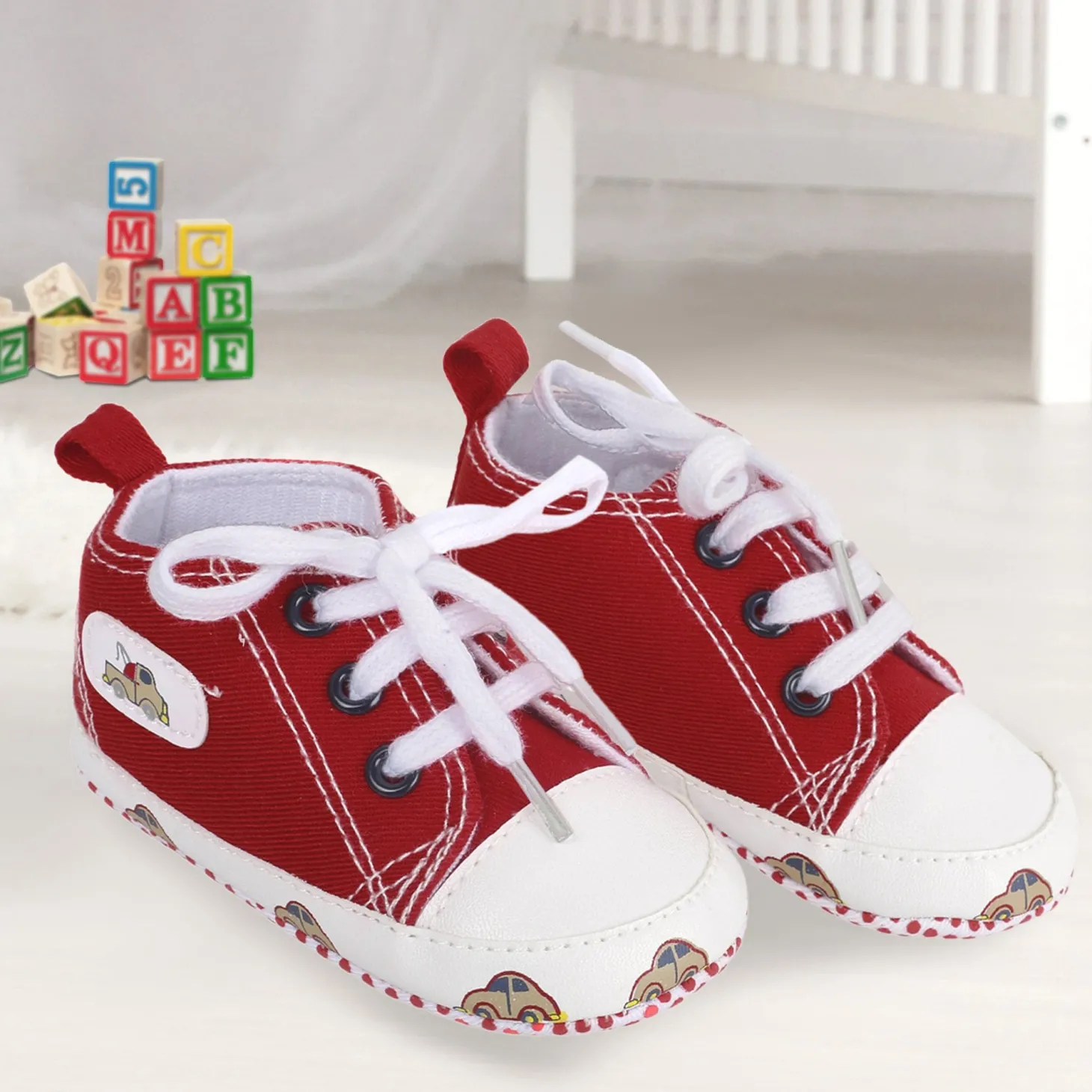 Baby Moo Car Red Sneakers