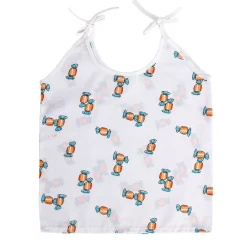 Baby Moo Cars And Stars Round Neck Sleeveless Tie Knot Cotton Jhablas 5 Pcs - Green, Multicolour