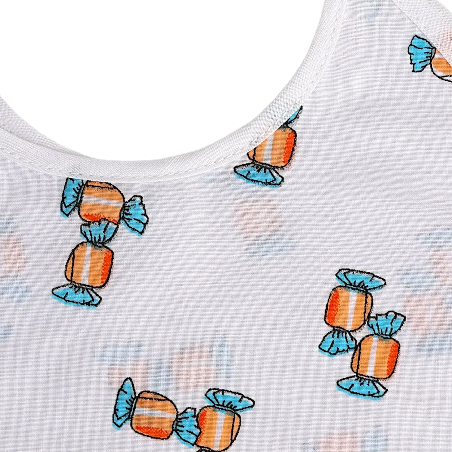 Baby Moo Cars And Stars Round Neck Sleeveless Tie Knot Cotton Jhablas 5 Pcs - Green, Multicolour