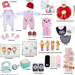 Baby Moo Celebration Themed Alia's Raha 30 Pcs Luxury Gift Hamper Red - 0-18M Sizes Available