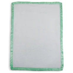 Baby Moo Checkered Charm Soft Fur Blanket - Green