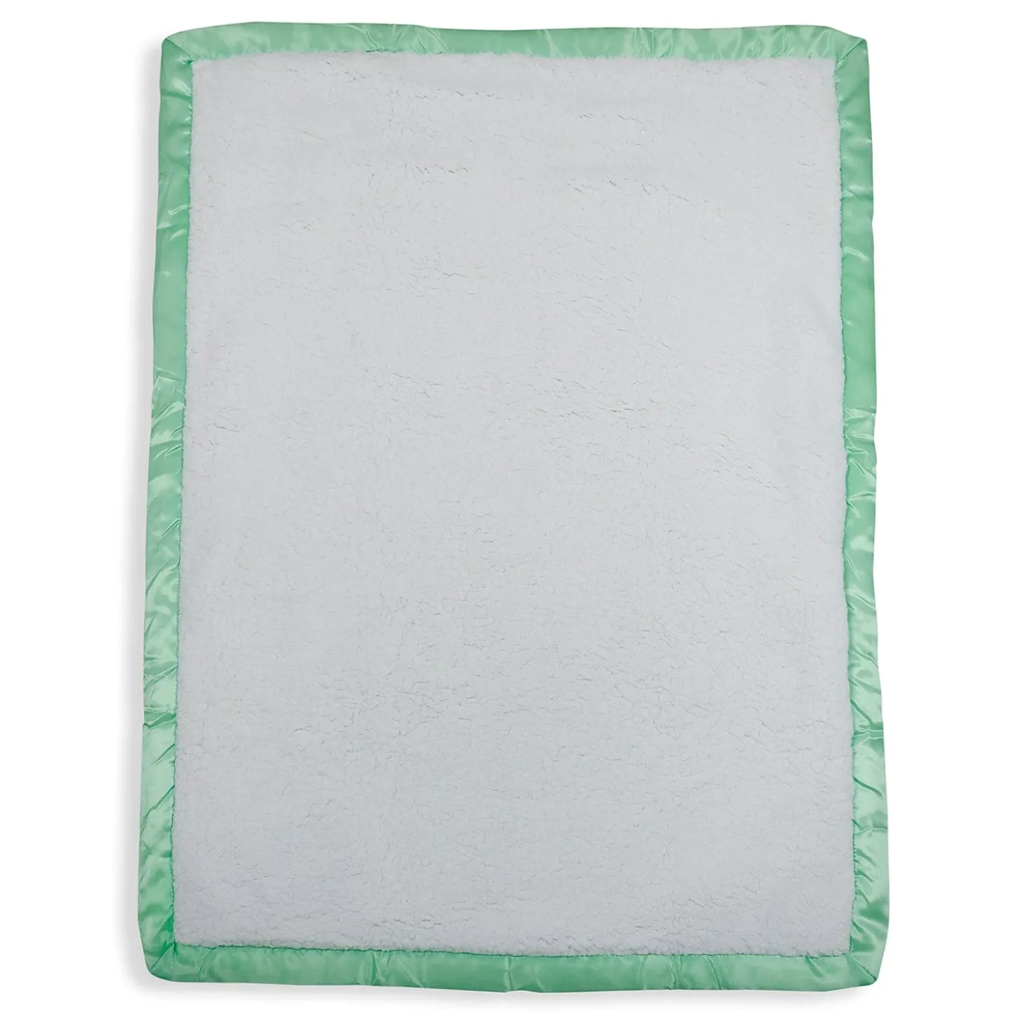 Baby Moo Checkered Charm Soft Fur Blanket - Green
