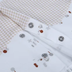 Baby Moo Chequered Gentleman's Long Sleeve 2pcs Baby Suit - Beige